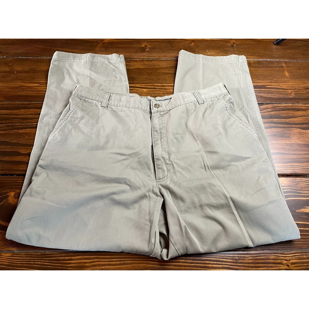 Woolrich Pants, Men's Size 40x32, Green, Denim, Straight Leg, Pockets